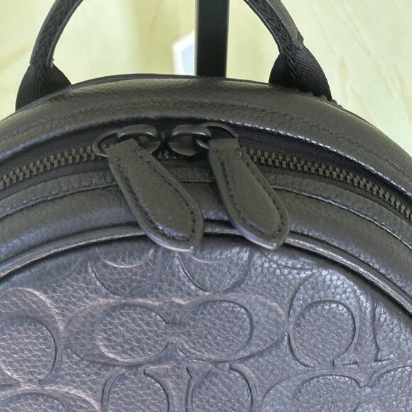 COACH CHARTER PACK IN SIGNATURE LEATHER:NWT BLACK CP116 Retail:$450 - Picture 4 of 15